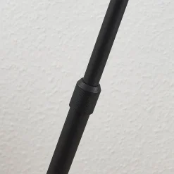 Lindby vloerlamp Muriel, 1-lamp, zwart/goud, metaal