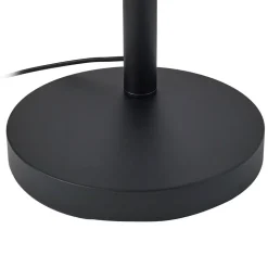 Lindby vloerlamp Nanika, zwart/goud, 202 cm, E27, 3-lamps.