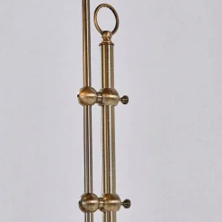 Lindby vloerlamp Otis, antiek messing, glas, 170 cm, E27