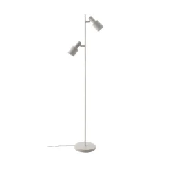 Lindby vloerlamp Ovelia, beige, metaal, E27