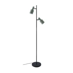 Lindby vloerlamp Ovelia, groen/zwart, metaal, E27