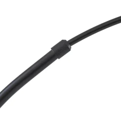 Lindby vloerlamp Tonka, zwart/goud, metaal, Ø 25 cm