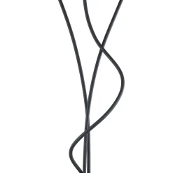 Lindby vloerlamp Torvy, zwart/wit, metaal, 165 cm, E14