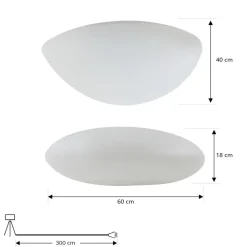 Lindby vloerlamp voor buiten Arani, wit, kunststof, stekker