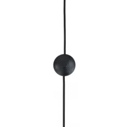 Lindby vloerlamp Yaelle, 146 cm hoog, rotan, zwart, E27