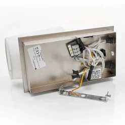 Lindby wandlamp Aiden, wit, nikkel, LED leeslampje