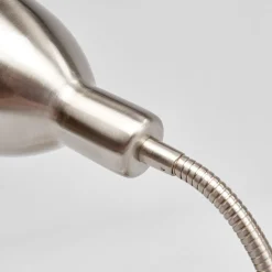 Lindby wandlamp Amrei, nikkelkleurig, 42cm, stekker, dimbaar