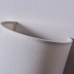 Lindby wandlamp Annalisa, hoogte 20 cm, wit, textiel