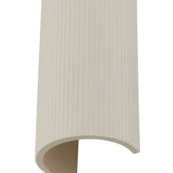 Lindby wandlamp Colja, rond, hoogte 30,5 cm, gips, beige
