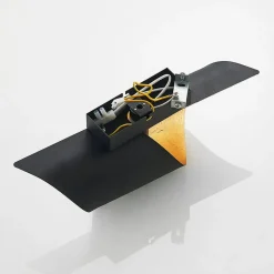 Lindby wandlamp Desirio, zwart/goud, 35cm, metaal