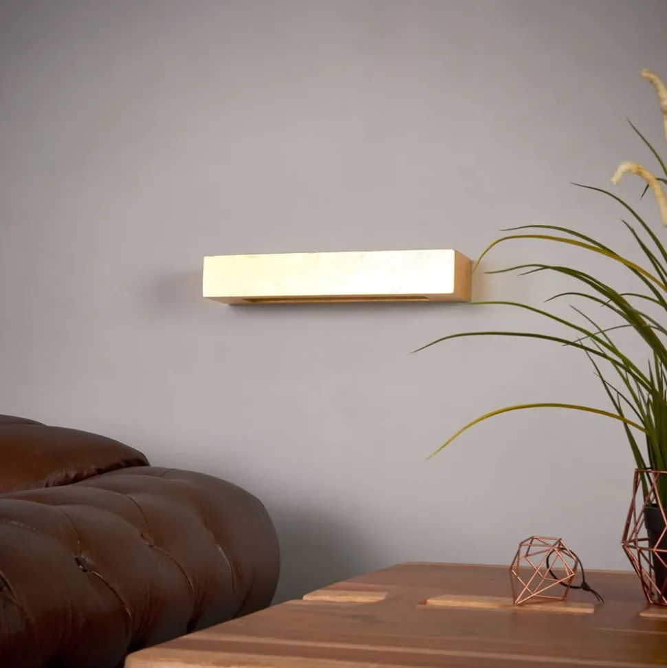 Lindby wandlamp Emina, goud, gips, 36cm, E14