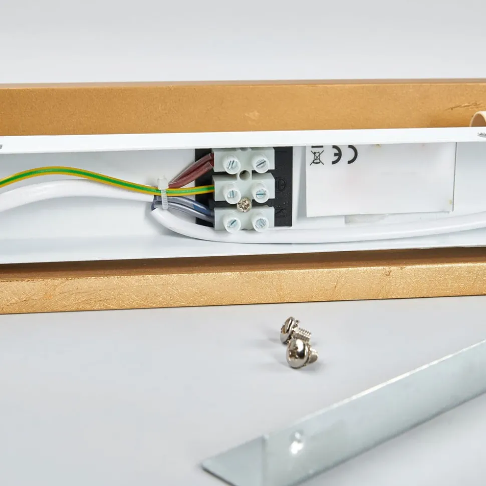 Lindby wandlamp Emina, goud, gips, 36cm, E14