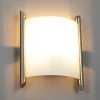 Lindby wandlamp Filippa, 20 cm, nikkel, glas, E27