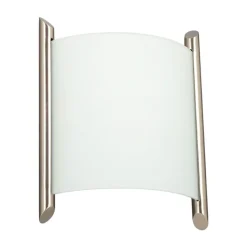 Lindby wandlamp Filippa, 20 cm, nikkel, glas, E27