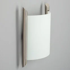 Lindby wandlamp Filippa, 20 cm, nikkel, glas, E27