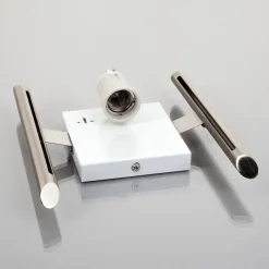 Lindby wandlamp Filippa, 20 cm, nikkel, glas, E27