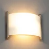 Lindby wandlamp Filippa, 31 cm, nikkel, glas, E27