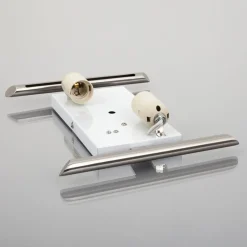 Lindby wandlamp Filippa, 31 cm, nikkel, glas, E27