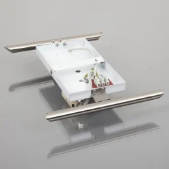 Lindby wandlamp Filippa, 31 cm, nikkel, glas, E27