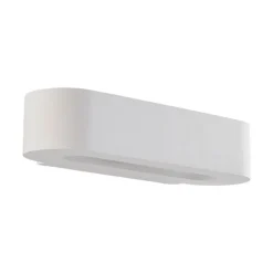 Lindby wandlamp Fioni, wit, gips, G9, 6,5 cm, overschilderbaar
