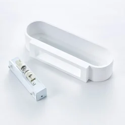 Lindby wandlamp Fioni, wit, gips, G9, 6,5 cm, overschilderbaar