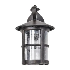 Lindby wandlamp Florentine, 35 cm, roestkleurig, aluminium, IP44