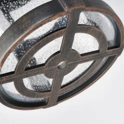 Lindby wandlamp Florentine, 35 cm, roestkleurig, aluminium, IP44