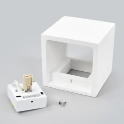 Lindby wandlamp Freja, wit, gips, G9