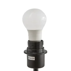 Lindby wandlamp Haldorin, grijs/zwart, textiel, 58 cm