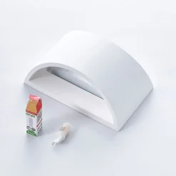 Lindby wandlamp Heiko, set van 3, up/down, gips, wit