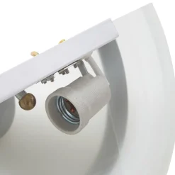 Lindby wandlamp Irimia, 31 cm, oud messing, glas