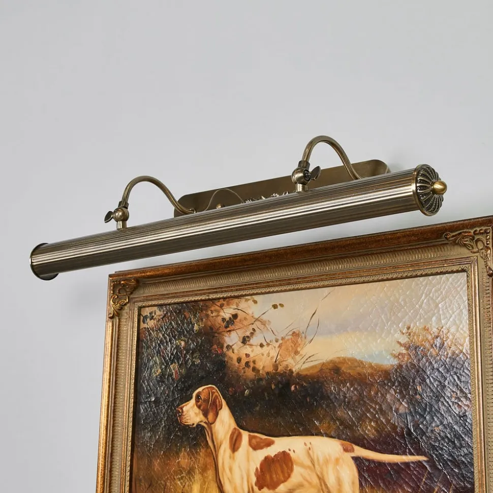 Lindby wandlamp Joely, 73cm, messing, metaal, E14