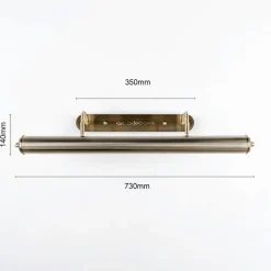 Lindby wandlamp Joely, 73cm, messing, metaal, E14