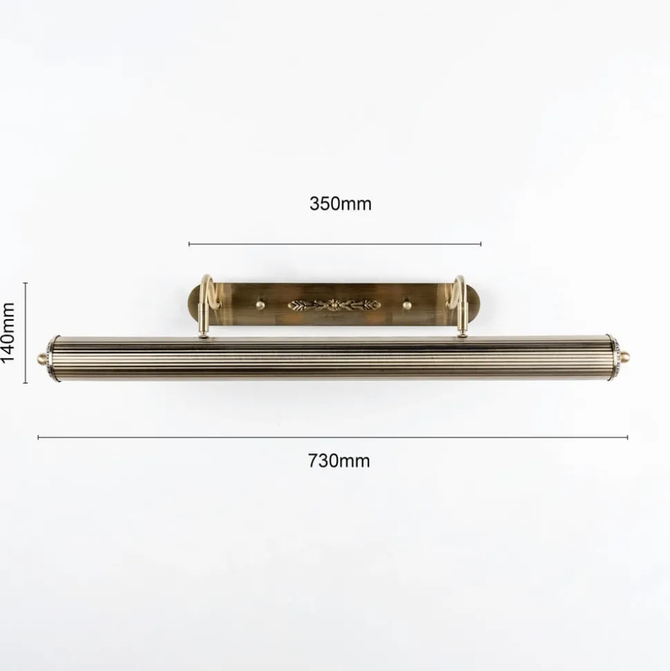 Lindby wandlamp Joely, 73cm, messing, metaal, E14