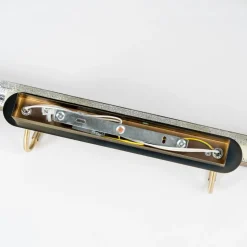 Lindby wandlamp Joely, 73cm, messing, metaal, E14