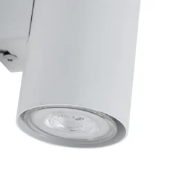 Lindby wandlamp Joffrey, 18 cm, wit, omhoog/omlaag, GU10