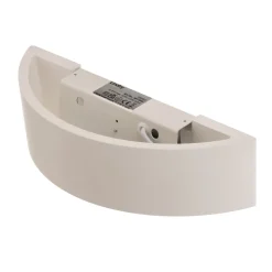 Lindby wandlamp Konstantin, breedte 30 cm, wit, gips, E14