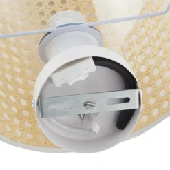 Lindby wandlamp Lautaro, bamboe, 25 cm hoog, E27