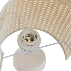 Lindby wandlamp Lautaro, bamboe, 25 cm hoog, E27