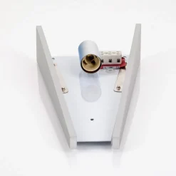 Lindby wandlamp Magnus, wit, glas, hoogte 31 cm, E14