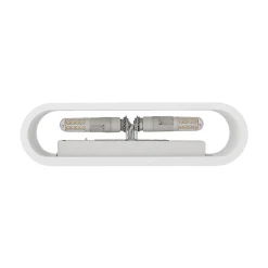 Lindby wandlamp Mavora, afgerond, 25 cm, wit, gips, G9