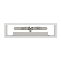 Lindby wandlamp Mavora, hoekig, 25 cm, wit, gips, G9