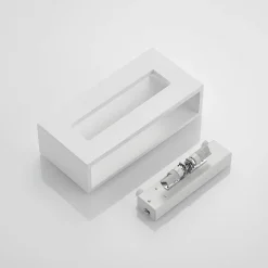 Lindby wandlamp Mavora, hoekig, 25 cm, wit, gips, G9