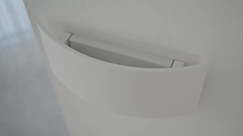 Lindby wandlamp Naike, wit, gips, hoogte 15 cm