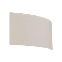 Lindby wandlamp Naike, wit, gips, hoogte 15 cm