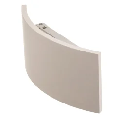 Lindby wandlamp Naike, wit, gips, hoogte 15 cm