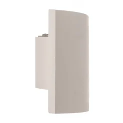 Lindby wandlamp Naike, wit, gips, hoogte 15 cm