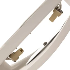 Lindby wandlamp Naike, wit, gips, hoogte 15 cm