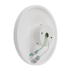 Lindby wandlamp Nielson, wit, gips, Ø 28 cm