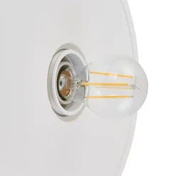 Lindby wandlamp Nielson, wit, gips, Ø 28 cm